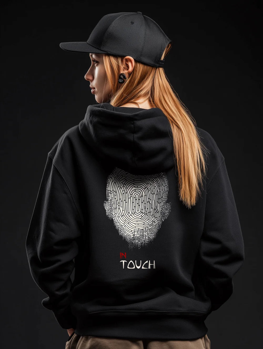 Hanorac cu imprimeu din bumbac organic - unisex - In Touch