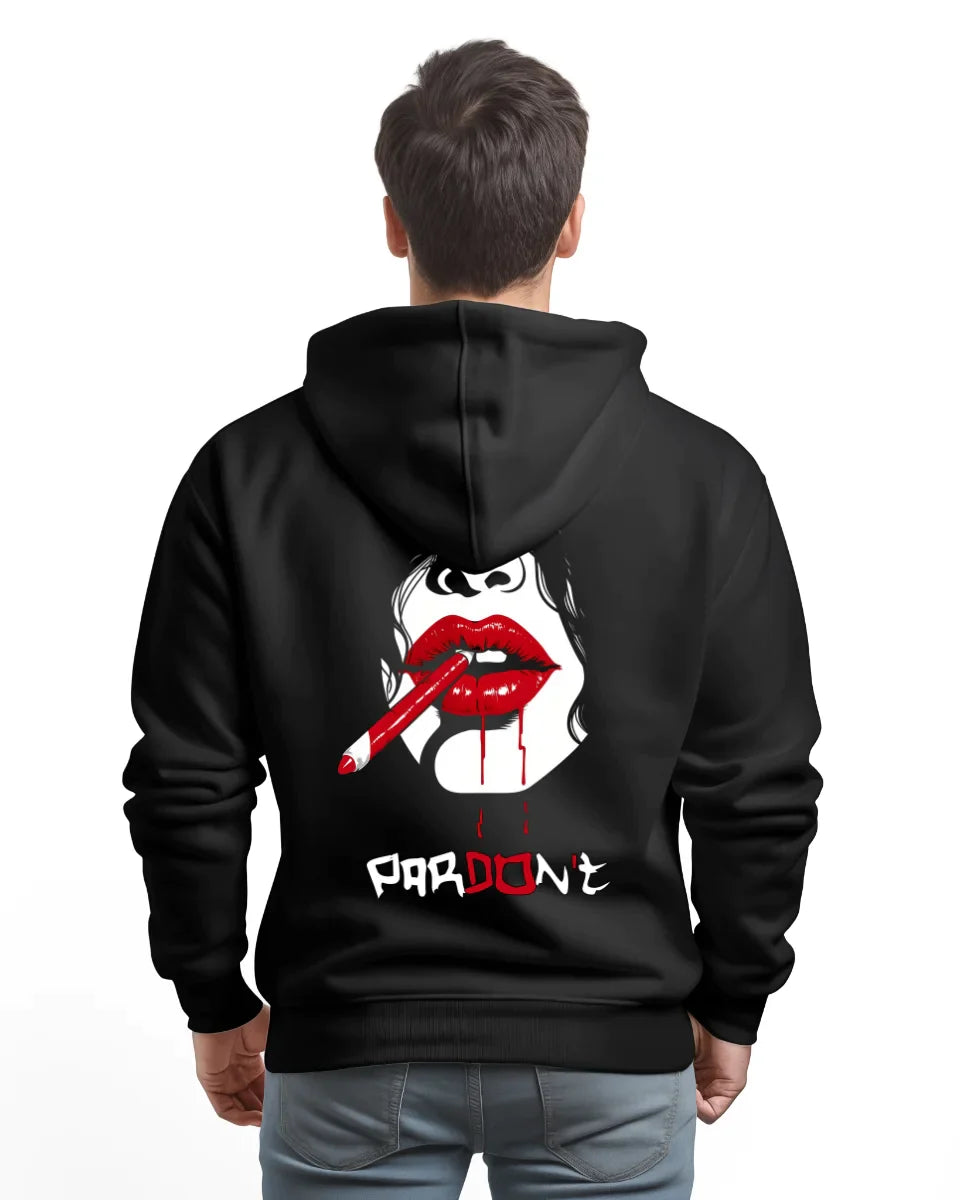 Hanorac personalizat din bumbac - unisex - Red My Lips