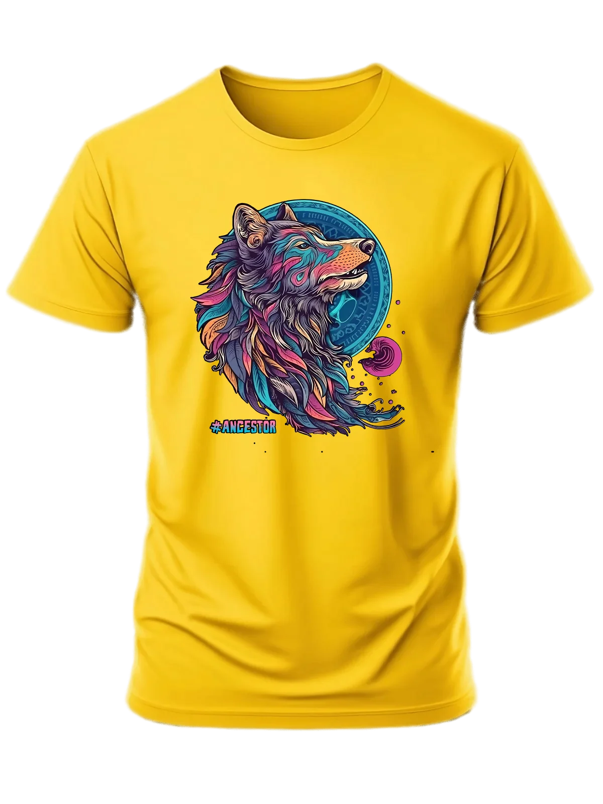 Tricou personalizat din bumbac - unisex - Ancestor Wolf