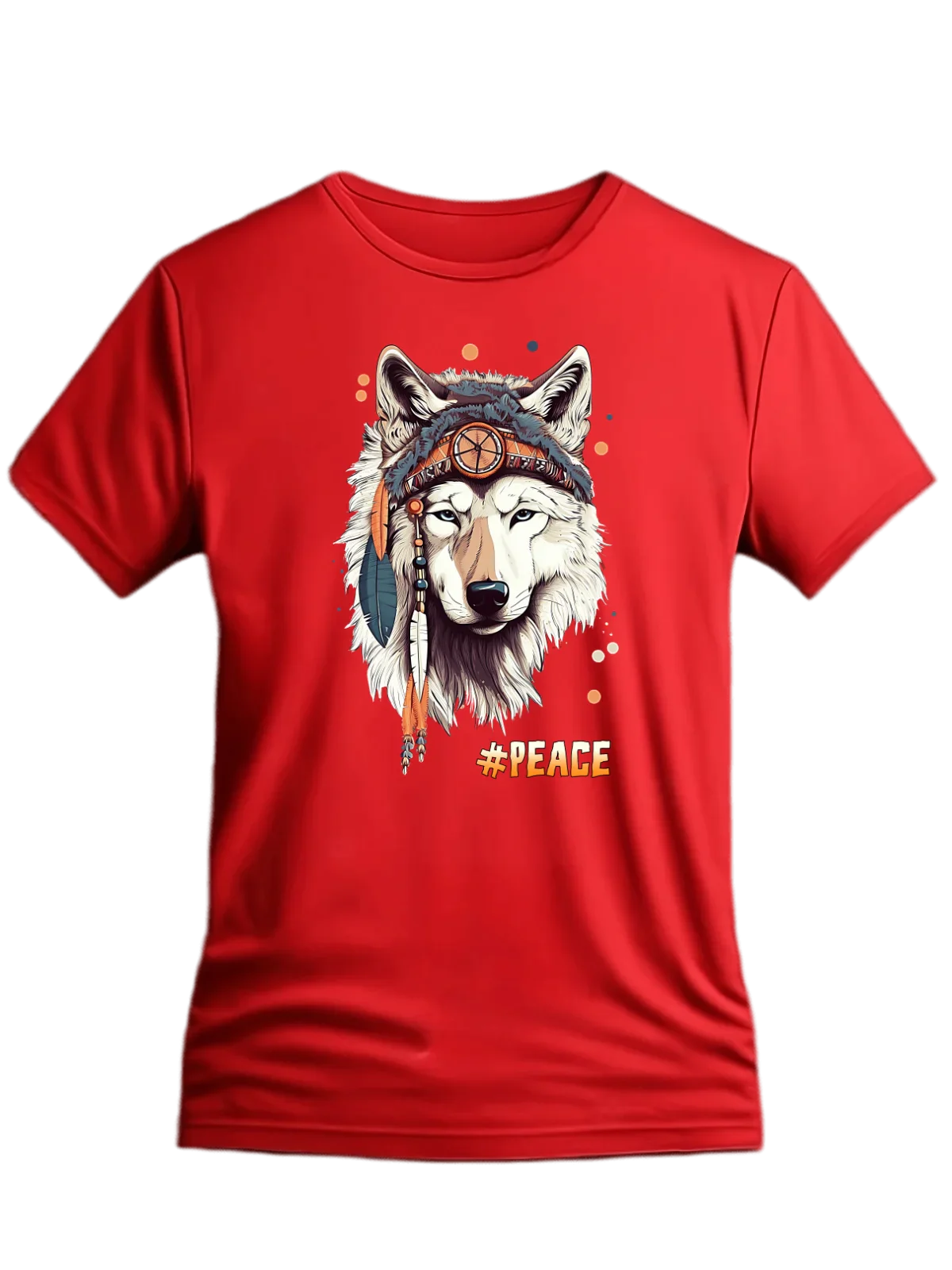 Tricou personalizat din bumbac - unisex - Peace Wolf