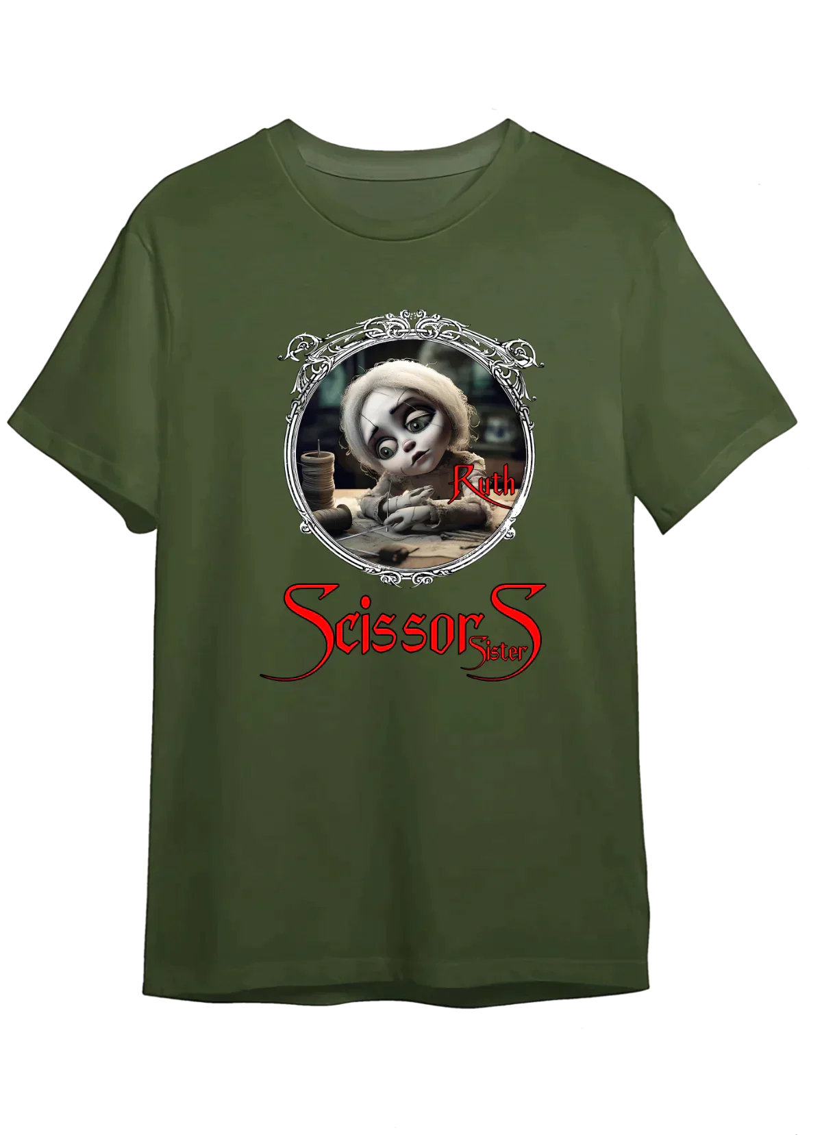 Tricou personalizat din bumbac - unisex - Scissors Sisters Ruth