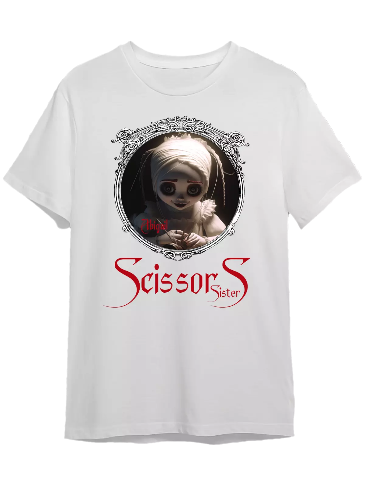Tricou personalizat din bumbac - unisex - Scissors Sisters Abigail