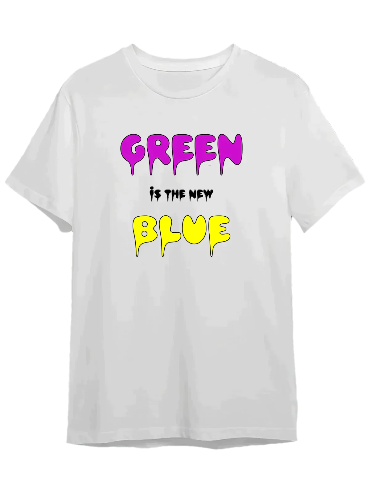 Tricou personalizat din bumbac - unisex - Green is The New Blue