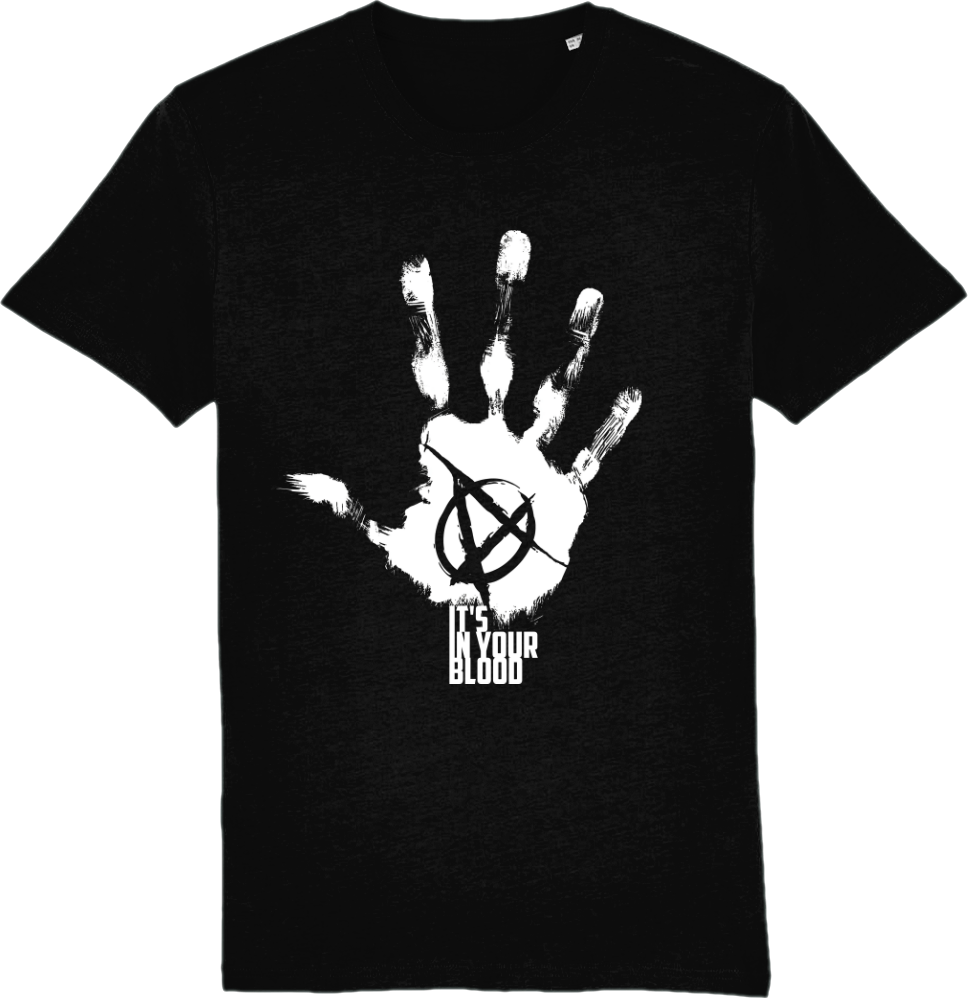 Tricou din bumbac organic, cu imprimeu - Anarchy