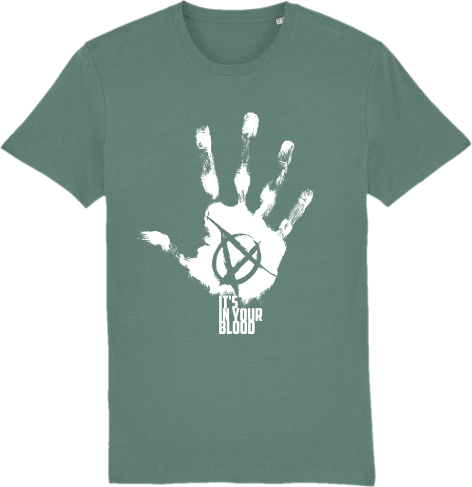 Tricou din bumbac organic, cu imprimeu - Anarchy