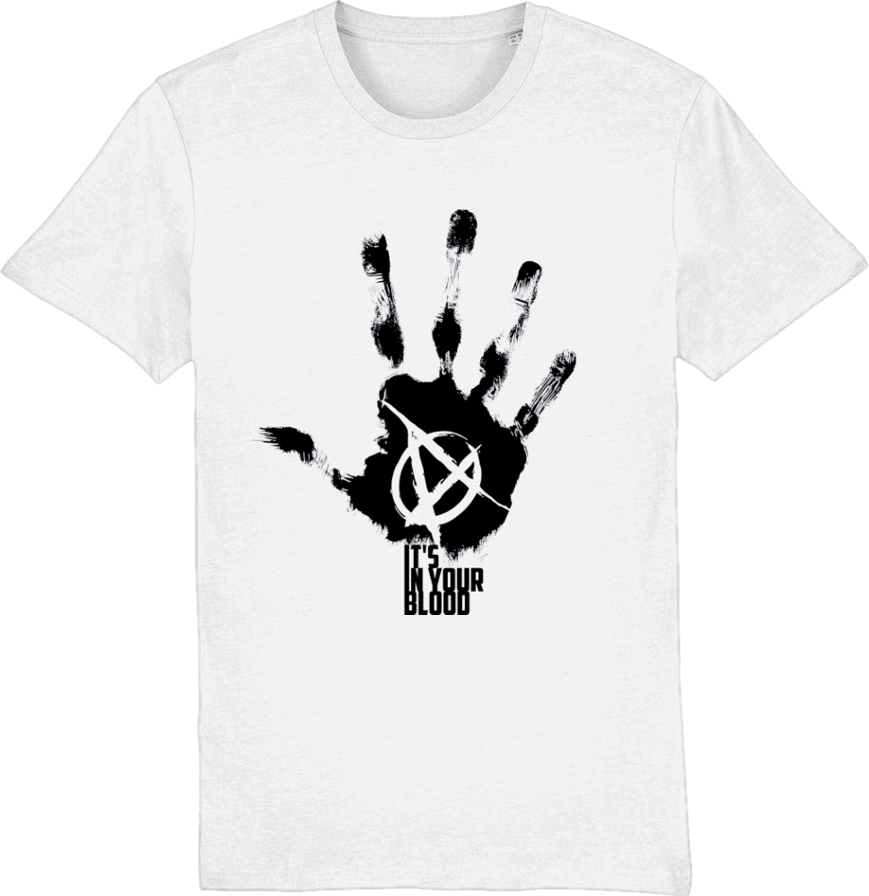 Tricou din bumbac organic, cu imprimeu - Anarchy