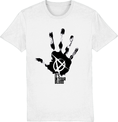 Tricou din bumbac organic, cu imprimeu - Anarchy