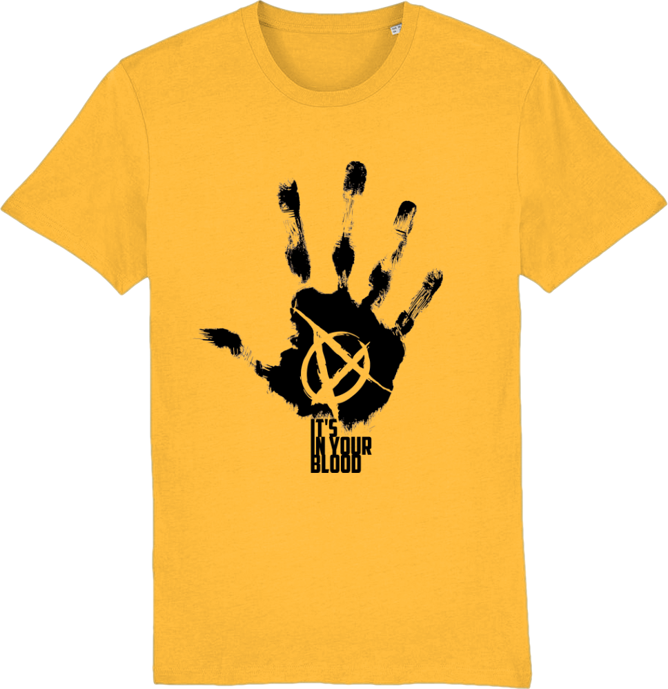 Tricou din bumbac organic, cu imprimeu - Anarchy