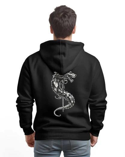 Hanorac personalizat din bumbac - unisex - Dacian Wolf