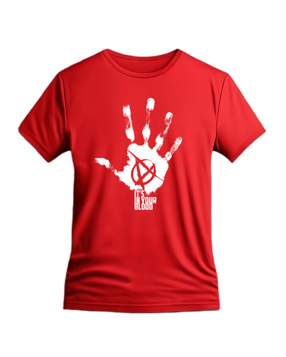 Tricou din bumbac organic, cu imprimeu - Anarchy