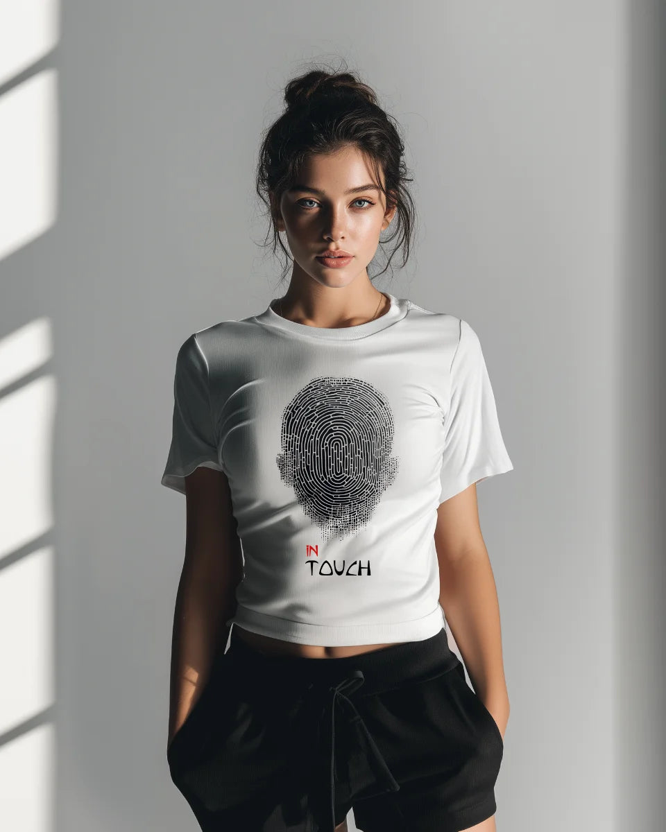 Tricou din bumbac organic, cu imprimeu - In Touch