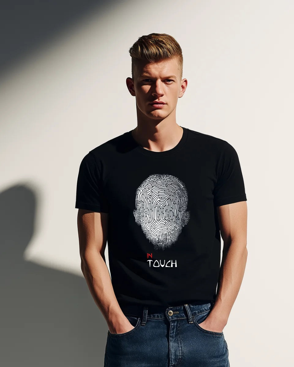 Tricou din bumbac organic, cu imprimeu - In Touch