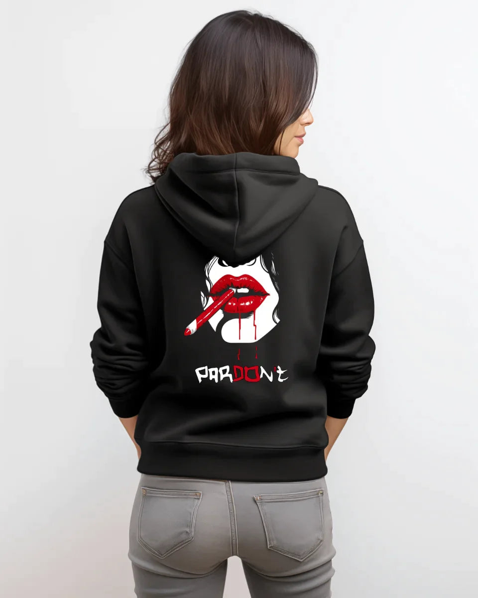 Hanorac personalizat din bumbac - unisex - Red My Lips