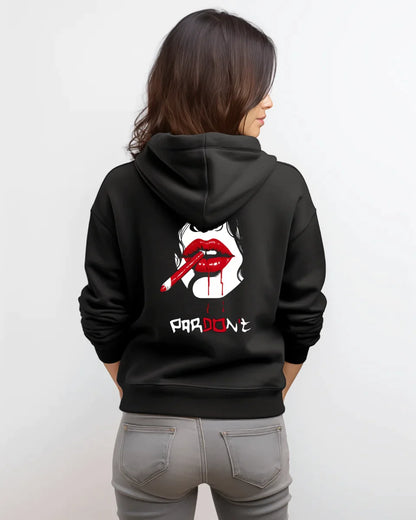 Hanorac personalizat din bumbac - unisex - Red My Lips