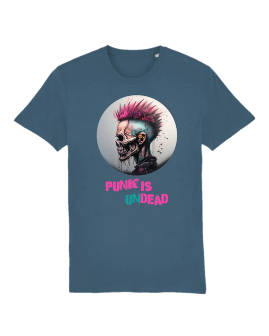 Tricou din bumbac organic, cu imprimeu - Punk is Undead