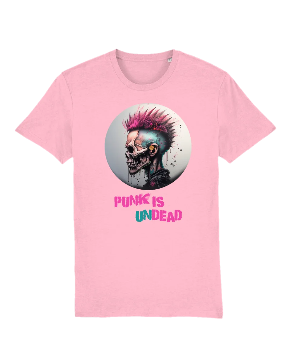 Tricou din bumbac organic, cu imprimeu - Punk is Undead