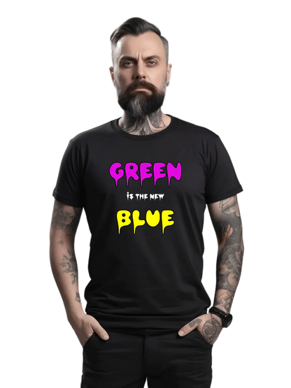 Tricou personalizat din bumbac - unisex - Green is The New Blue