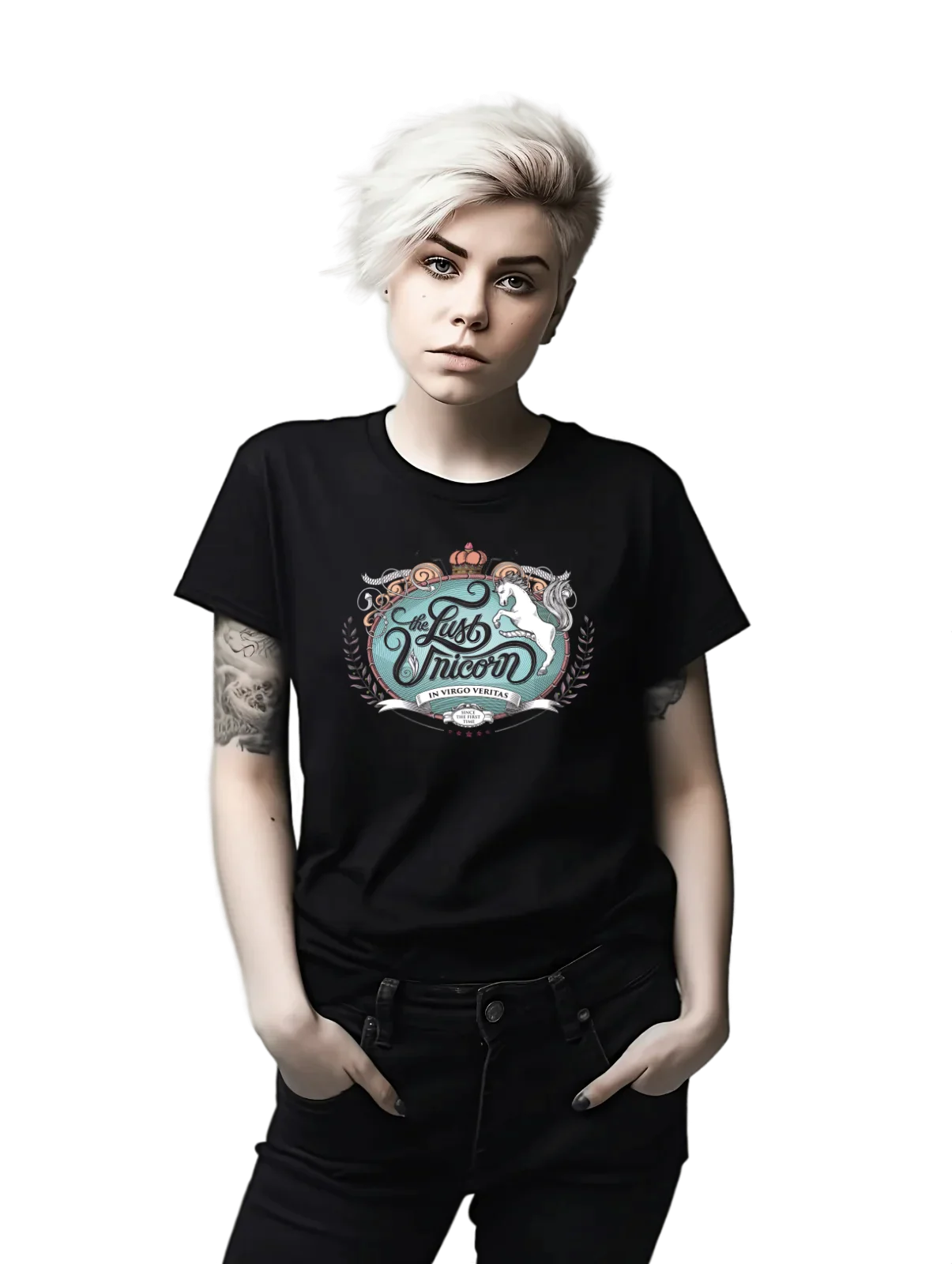 Tricou personalizat din bumbac - unisex - Lust Unicorn