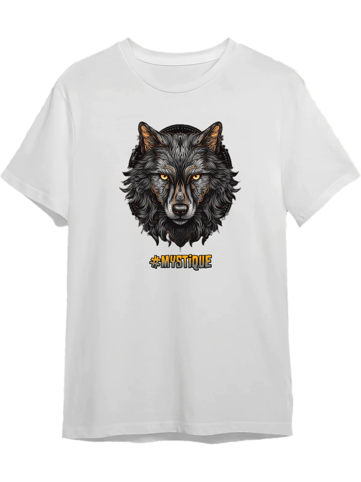 Tricou personalizat din bumbac - unisex - Mystique Wolf