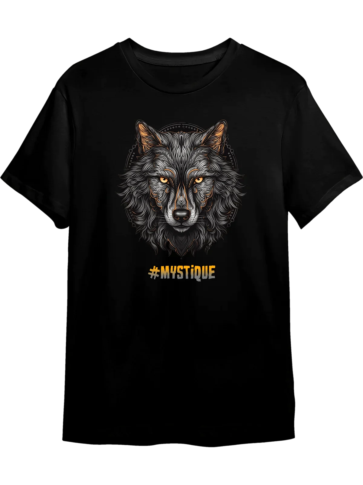 Tricou personalizat din bumbac - unisex - Mystique Wolf