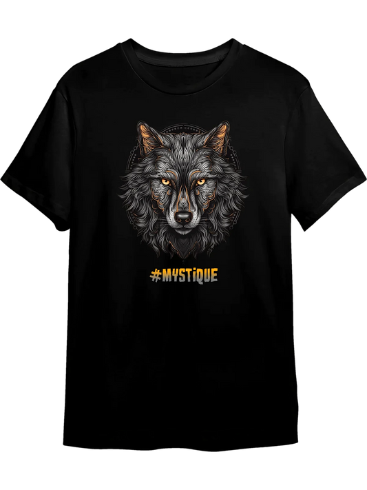 Tricou personalizat din bumbac - unisex - Mystique Wolf