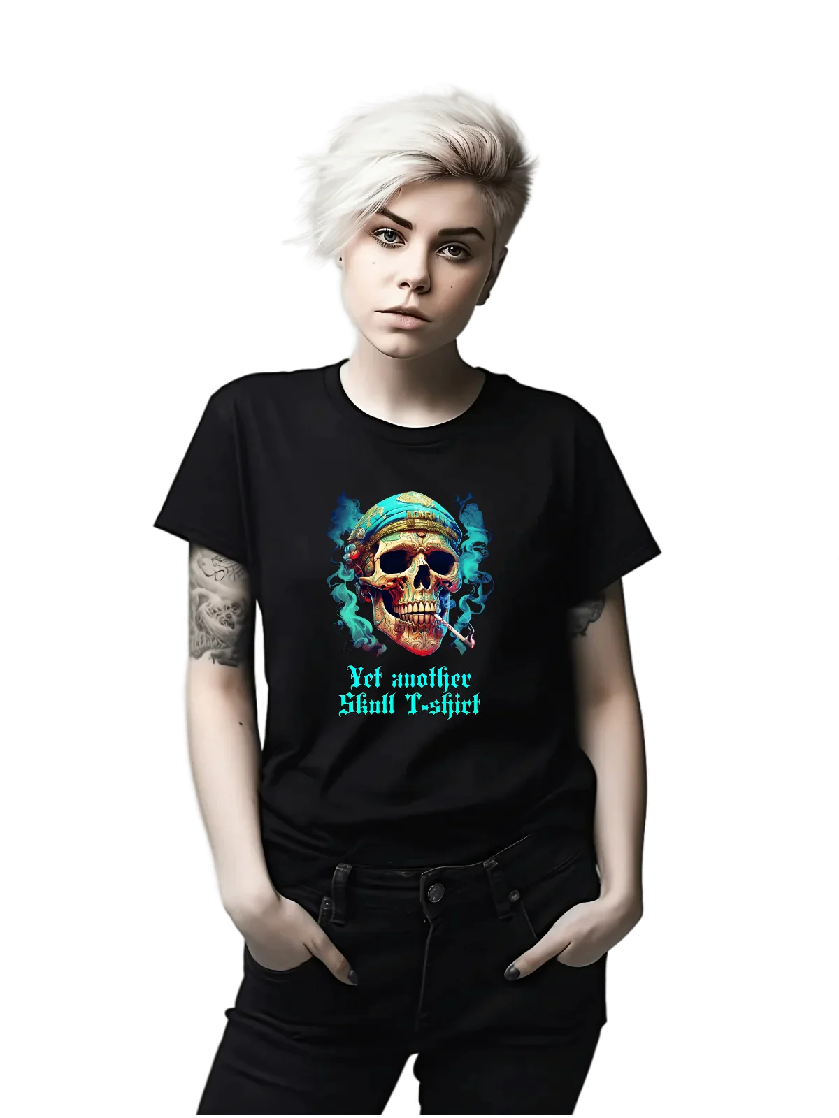 Tricou personalizat din bumbac - unisex - Yet Another Skull