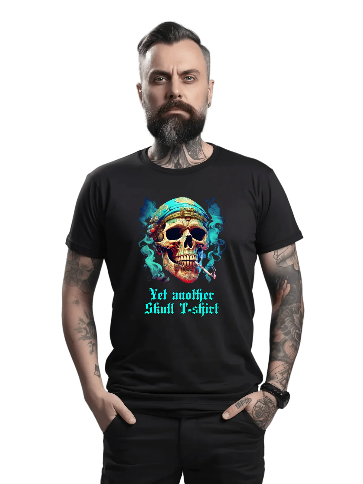 Tricou personalizat din bumbac - unisex - Yet Another Skull