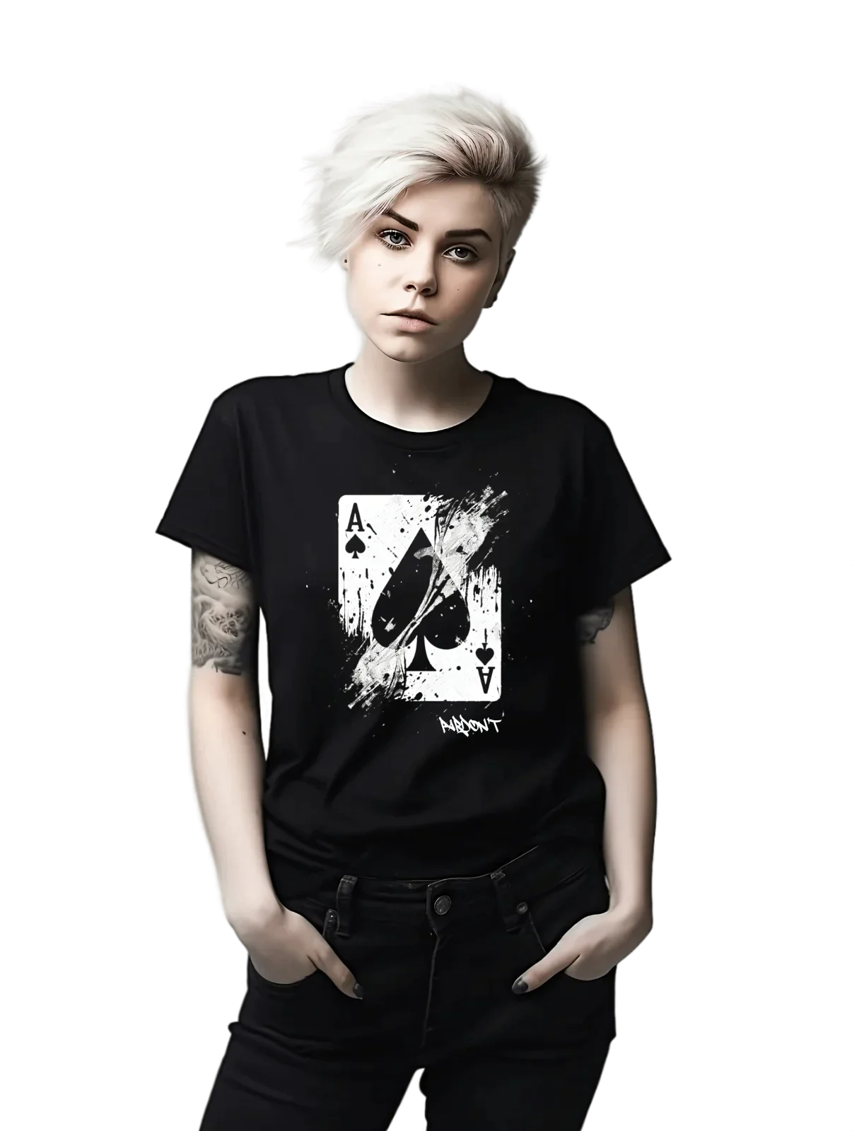 Tricou personalizat din bumbac - unisex - Ace of Spades