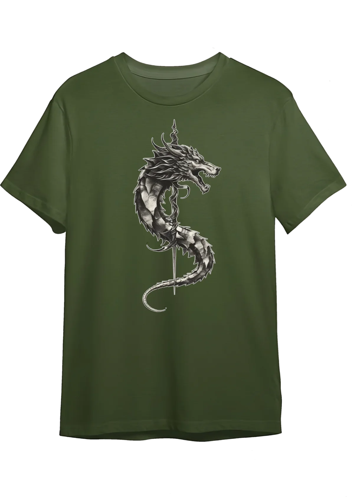 Tricou personalizat din bumbac - unisex - Wolf Flag
