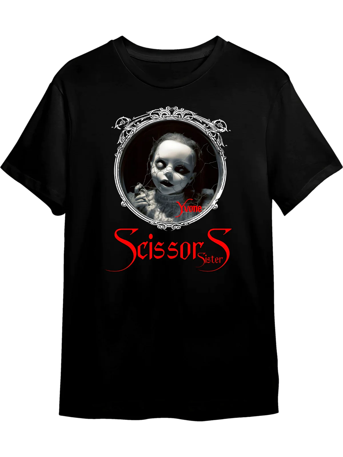 Tricou personalizat din bumbac - unisex - Scissors Sisters Yvone