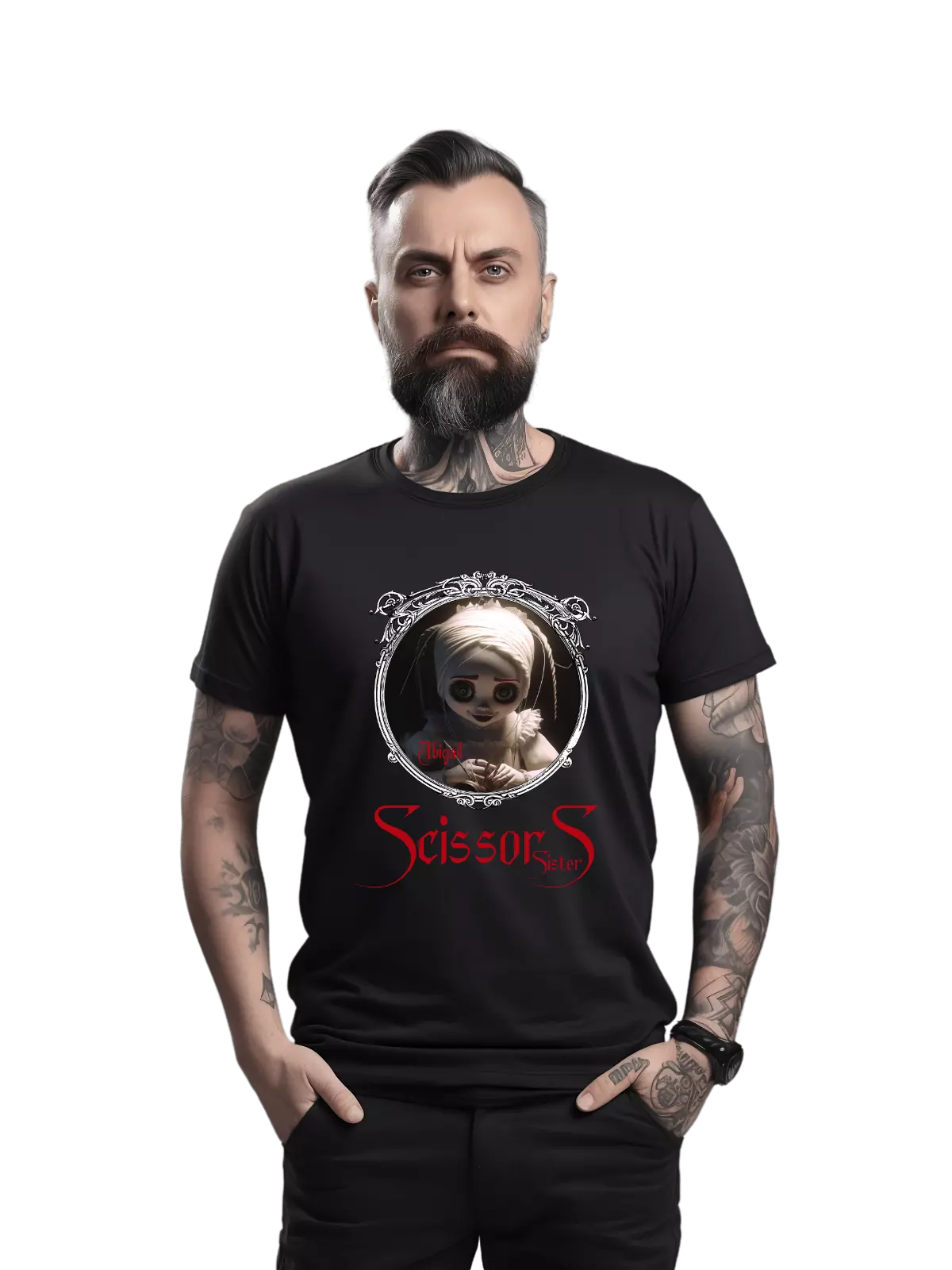 Tricou personalizat din bumbac - unisex - Scissors Sisters Abigail