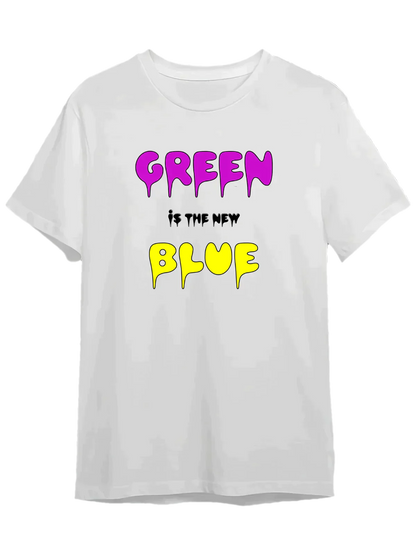 Tricou personalizat din bumbac - unisex - Green is The New Blue