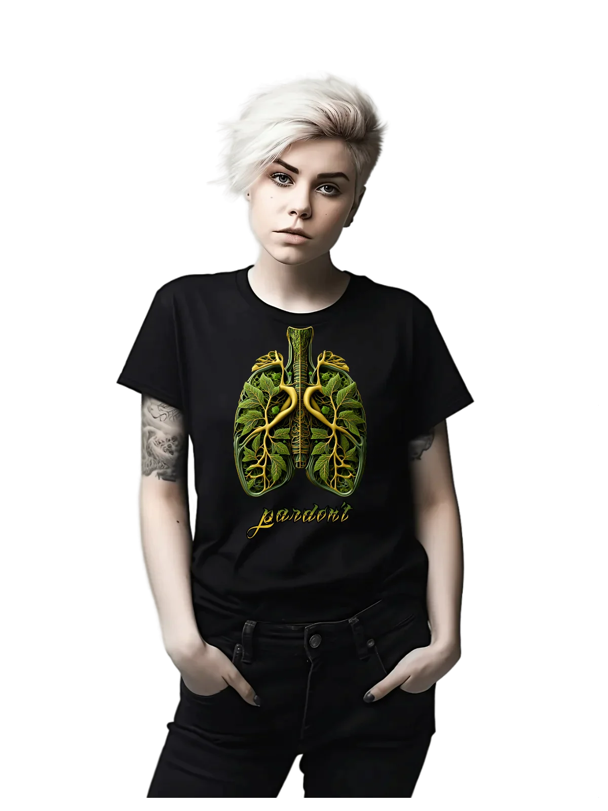 Tricou personalizat din bumbac - unisex - Lungs