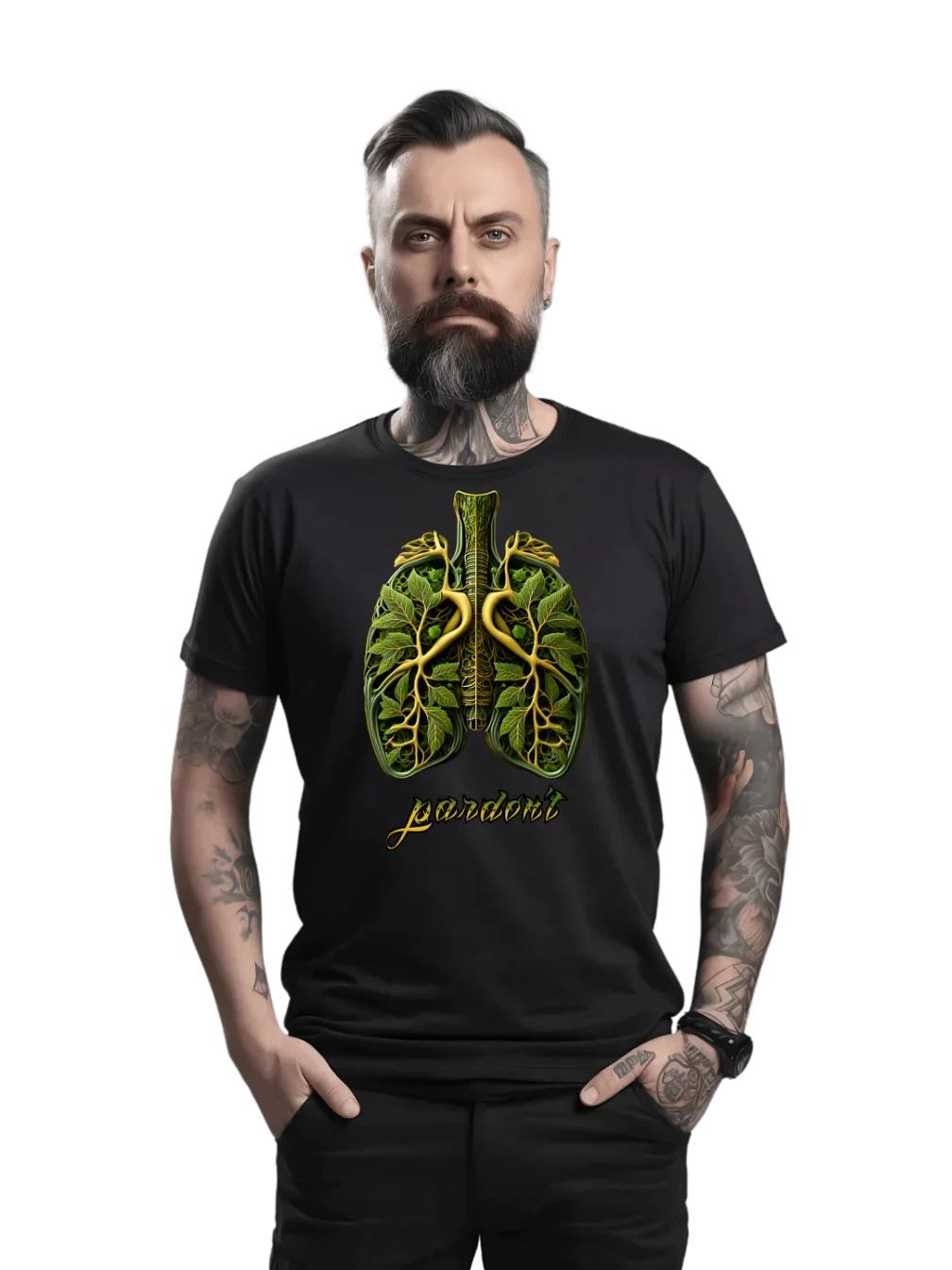 Tricou personalizat din bumbac - unisex - Lungs