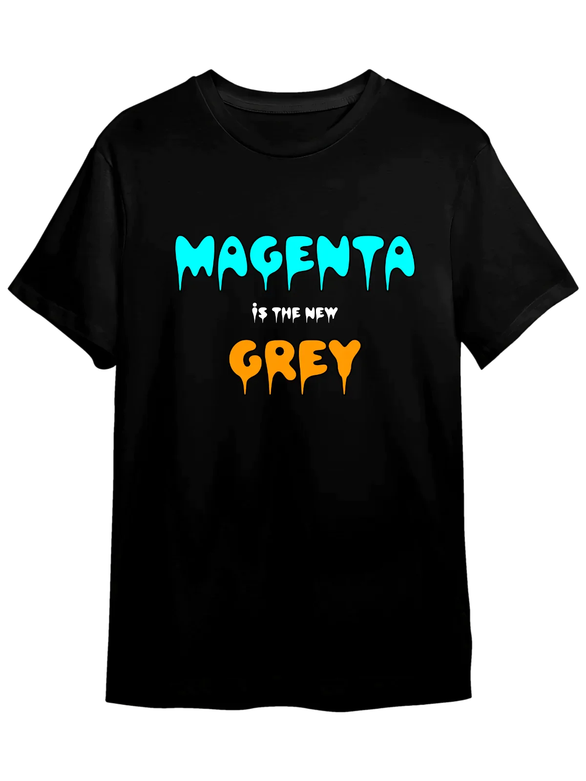 Tricou personalizat din bumbac - unisex - Magenta is The New Grey