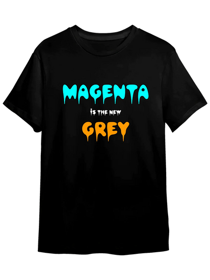 Tricou personalizat din bumbac - unisex - Magenta is The New Grey