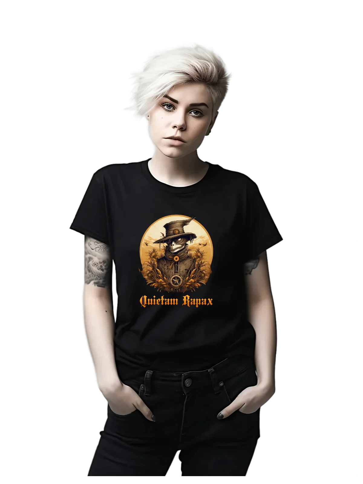 Tricou personalizat din bumbac - unisex - Hermetica Quietam Rapax