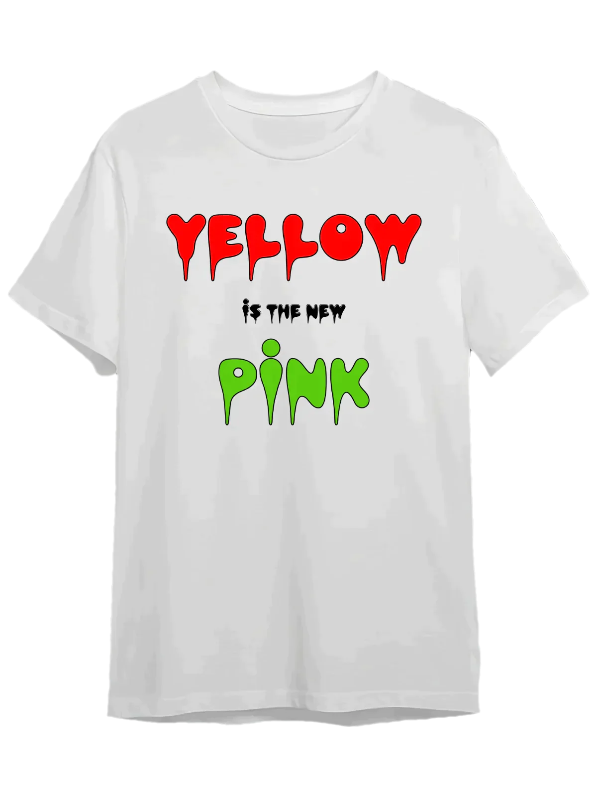 Tricou personalizat din bumbac - unisex - Yellow is The New Pink